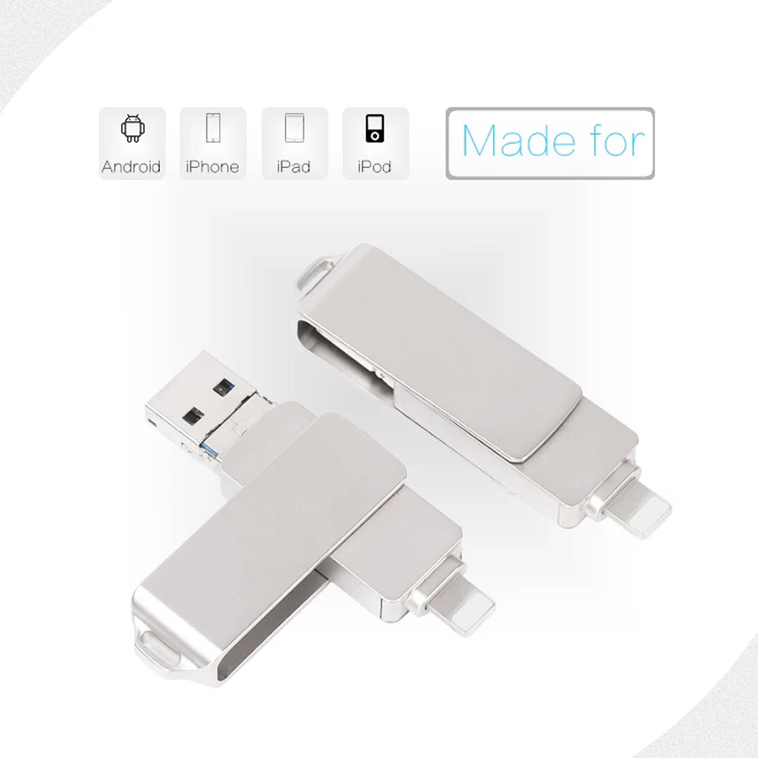 GulleeGadgets - Vente Clé USB - Clés USB 3 en 1 OTG Type C 2.0 et 3.0 - 8 Go en vrac6