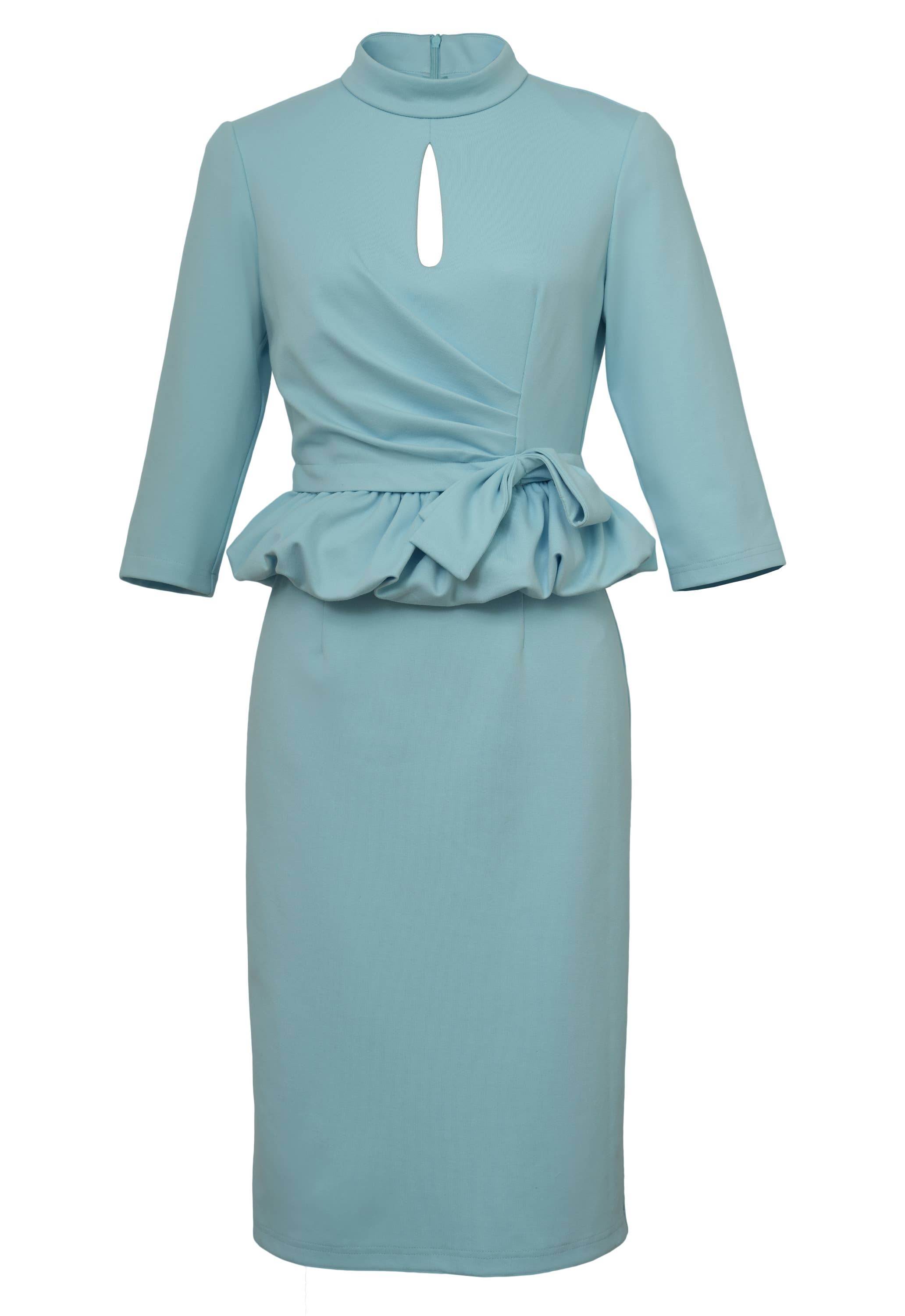 CHIC STAR - Wholesale Dress - Women's - Chic Star Plus Size Cut-Out Peplum Dress In Red 0315245