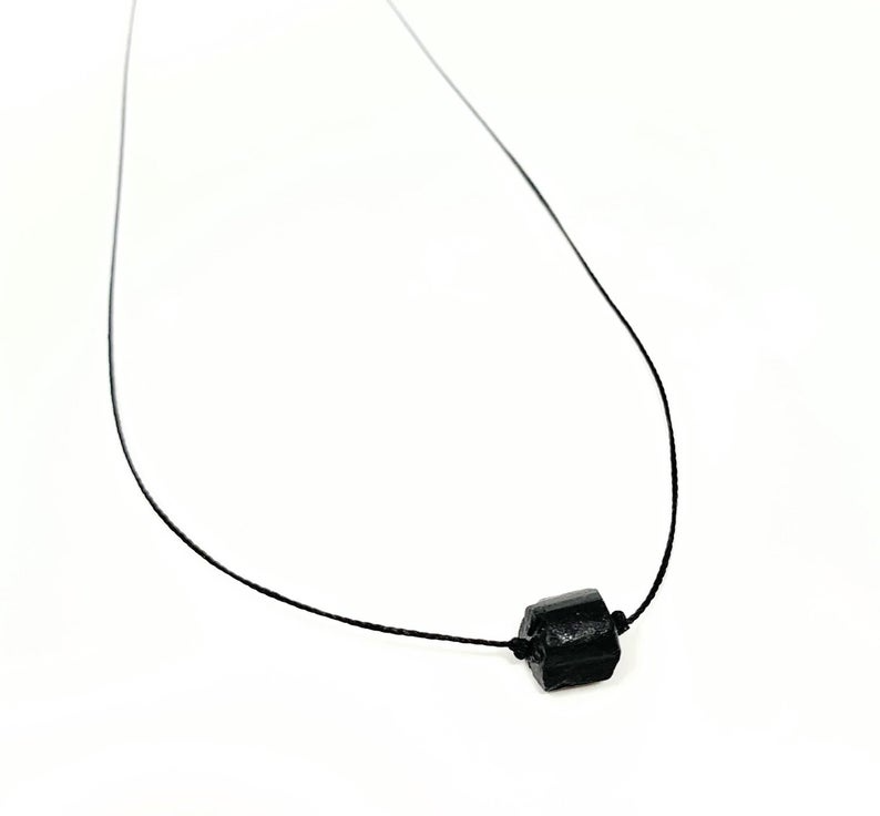 Merelani Designs - Wholesale Pendant/Charm Necklace - Raw Black Tourmaline Necklace1