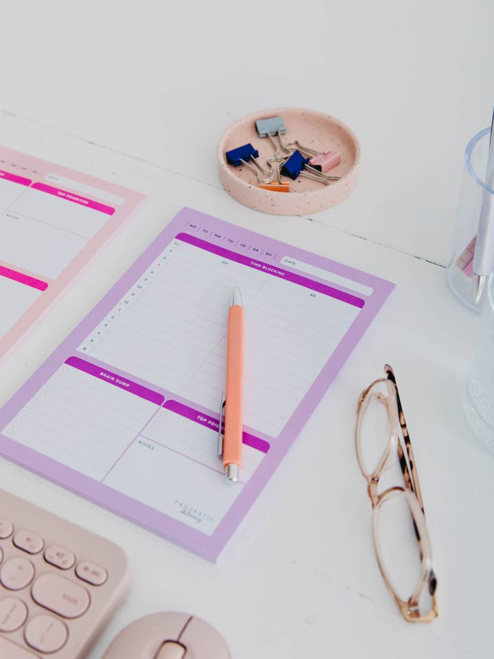 Time Blocking Planner for wholesale by Padtastic Stationery