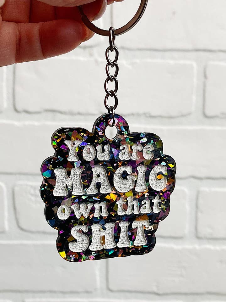 You Are Magic | Porte-clés | Porte-clés en acrylique pour la vente par Naughty Pine Designs