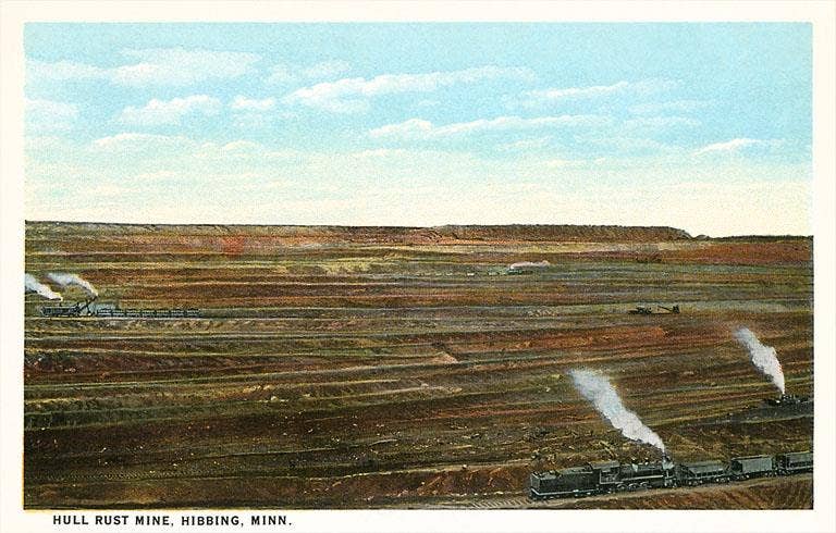 Found Image Press - Vente Affiche d'art - Impression d'art MN-319 Mine Hull Rust, Hibbing0