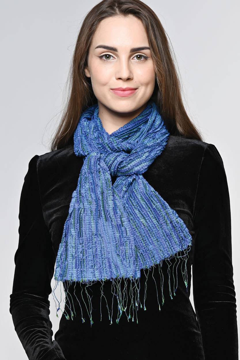 Sevya Handmade - Vente Écharpe – femme - Revati Écharpes en soie et laine5