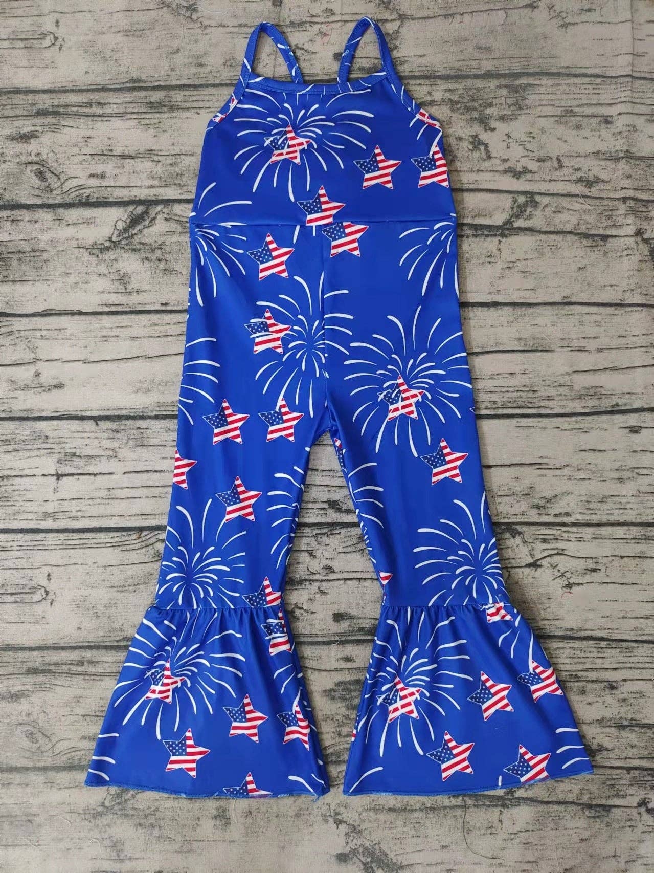 Aier Wholesale - Wholesale Jumpsuit - Kids - Baby girls 4th of July Jumpsuits 42