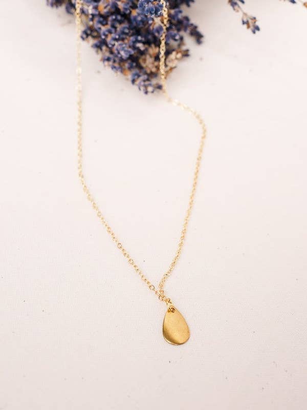 Guld enkelt dropphalsband för wholesale av Asher Grey