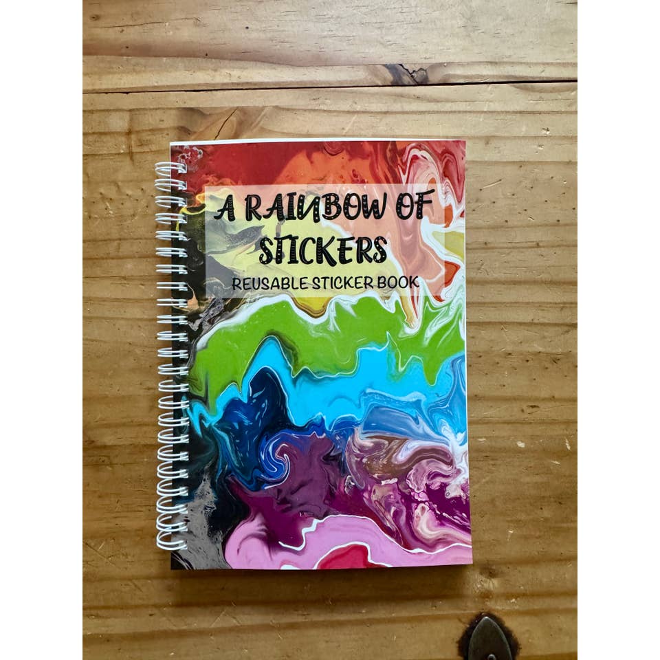 Rainbow Reusable Sticker Book for wholesale by AbstractbyRabrams