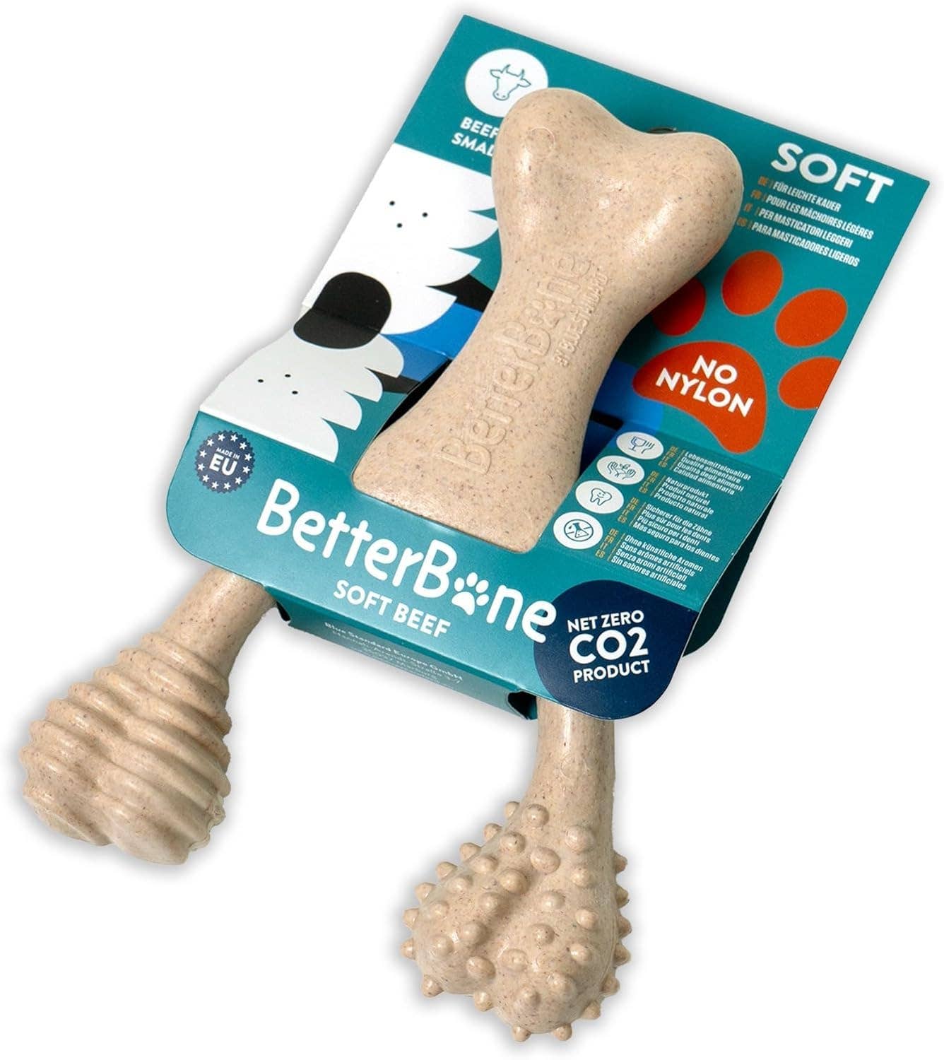 BetterBone - Vendita all'ingrosso Giocattolo da masticare - Cani - BetterBone Osso da masticare per cani - Piccolo, morbido con gusto di manzo6