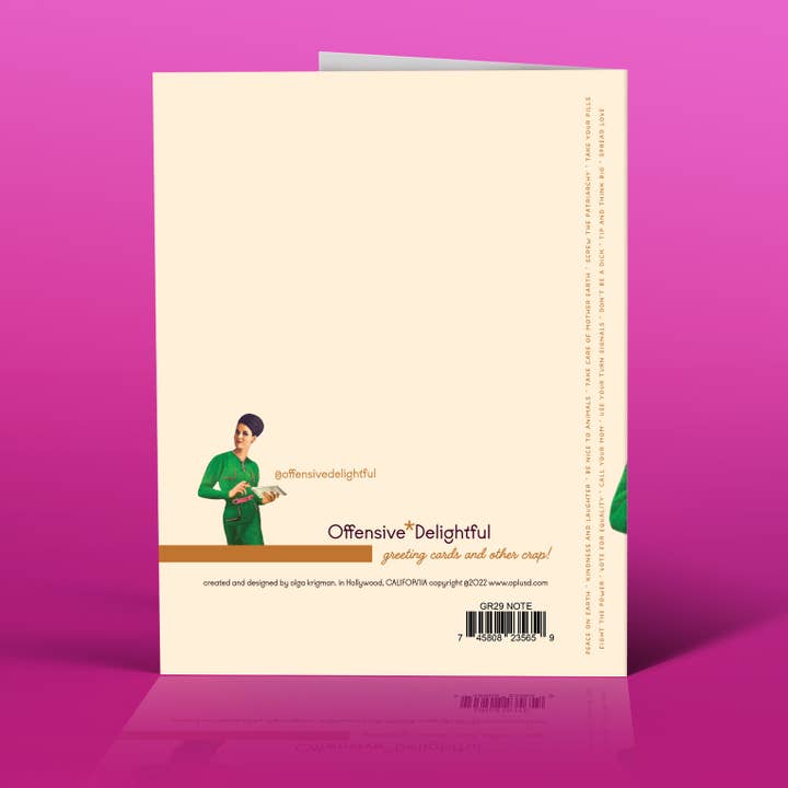 offensivedelightful - Wholesale Everyday Greeting Card - NOTE TO SELF! empowerment2