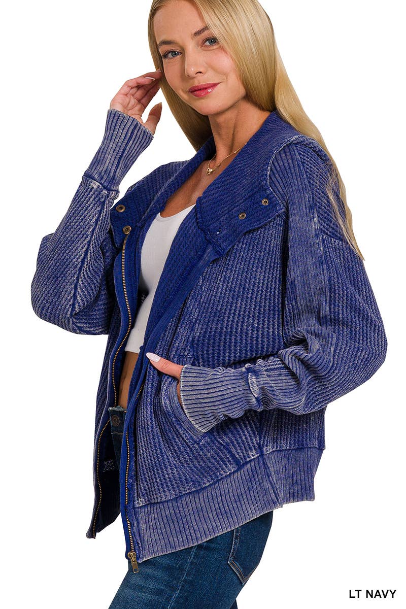 42POPS – wholesale Stickad topp - Dam – .Waffle Stickad Topp Prov7