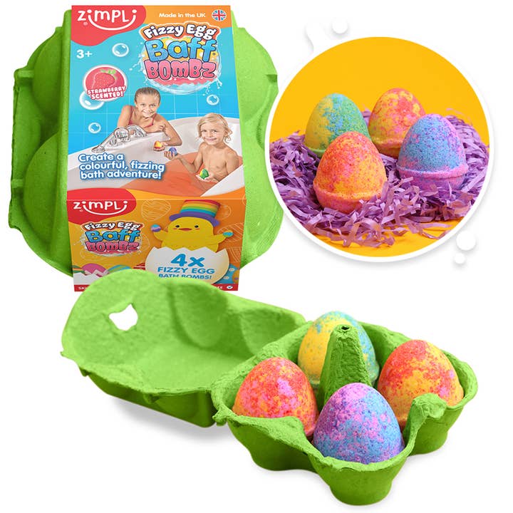 Zimpli Fizzy Egg Baff Bombz - Chocolate Free Easter Treat for wholesale by Zimpli Kids