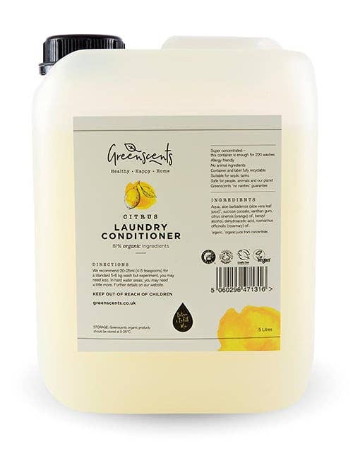 Greenscents Ltd - Vente Lessives liquides - Revitalisant à lessive biologique Greenscents0