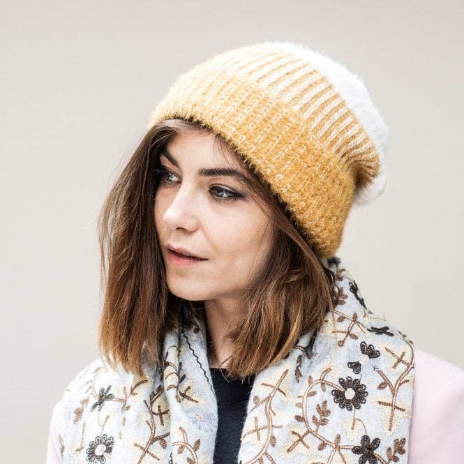 Ombre Knit Beanie Hat for wholesale by Studio Hop