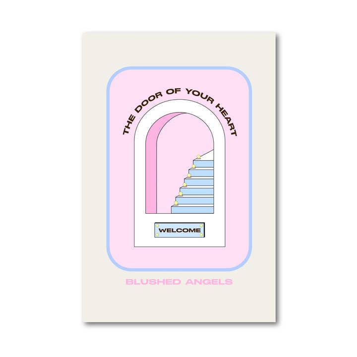 Blushed Angels Citat Konsttryck Citat Affisch Väggkonst | Pinterest-affisch Dansk pastelltryck Dansk pastellaffisch Dansk pastell väggkonst för wholesale av Blushed Angels