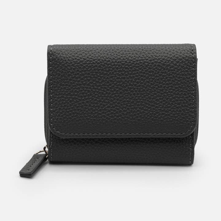 Small grey PU wallet - BG251W064GR for wholesale by Bizou