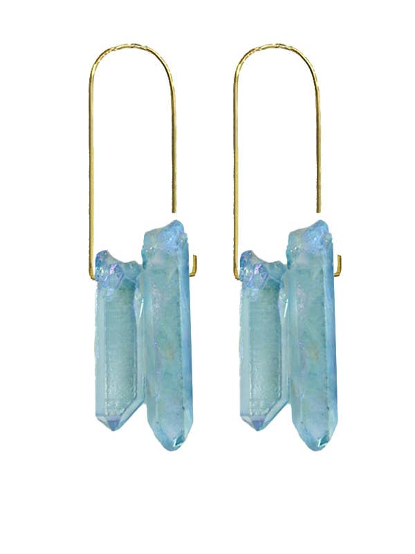 Arctic Quartz Dangles for wholesale by Brass Sand