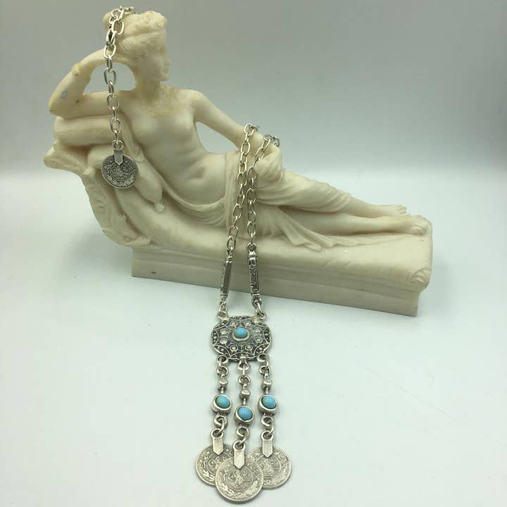 Anatolian Coin Cascade Necklace for wholesale by Volare