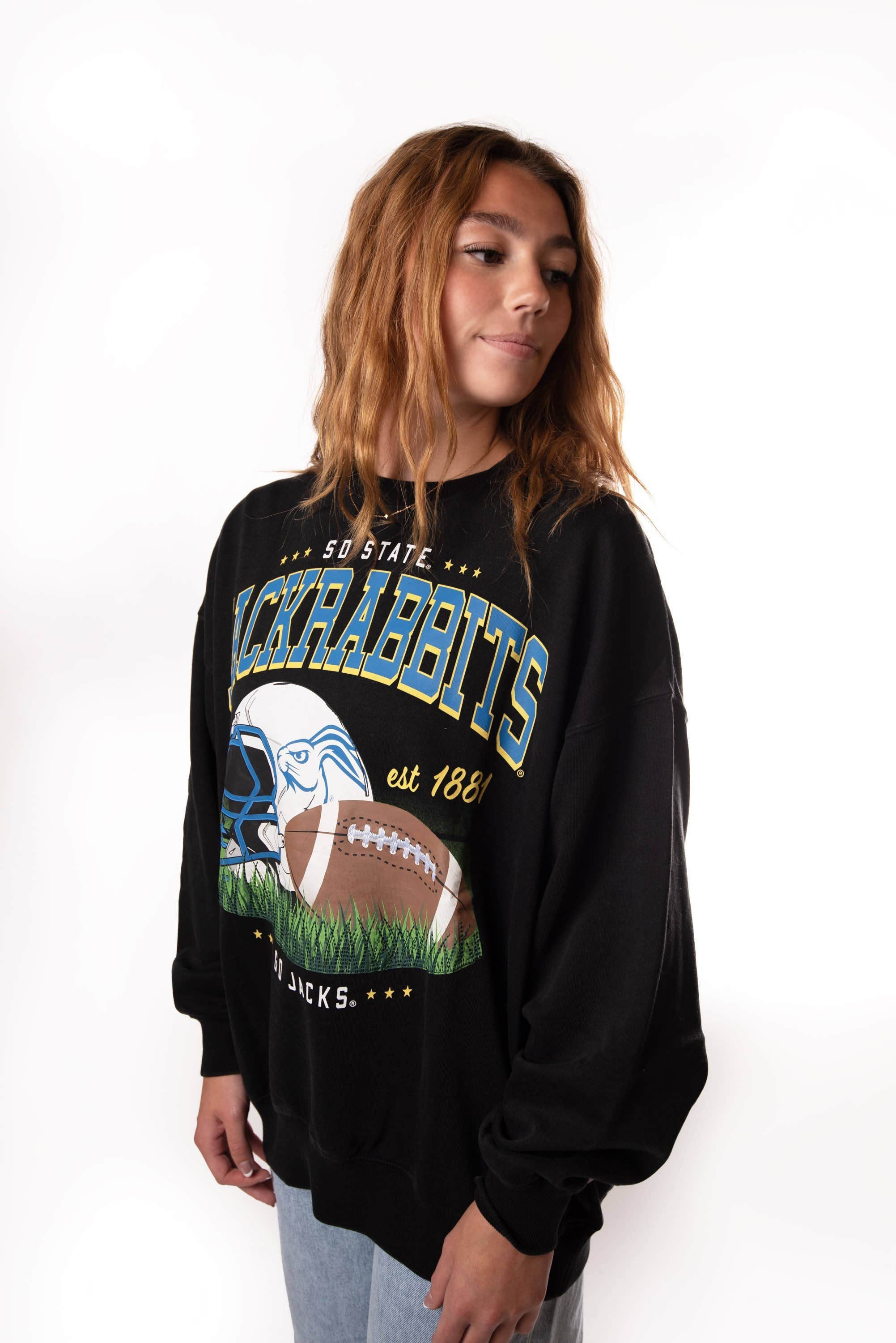 BLANC Système d'exploitation multimédia SD State Malone Fleece Crew en vente sur Faire4