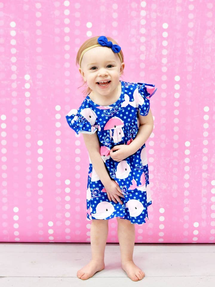 Wal von einer Zeit Milchseide Flatterkleid für den Großhandel von Great Lakes Kids Apparel