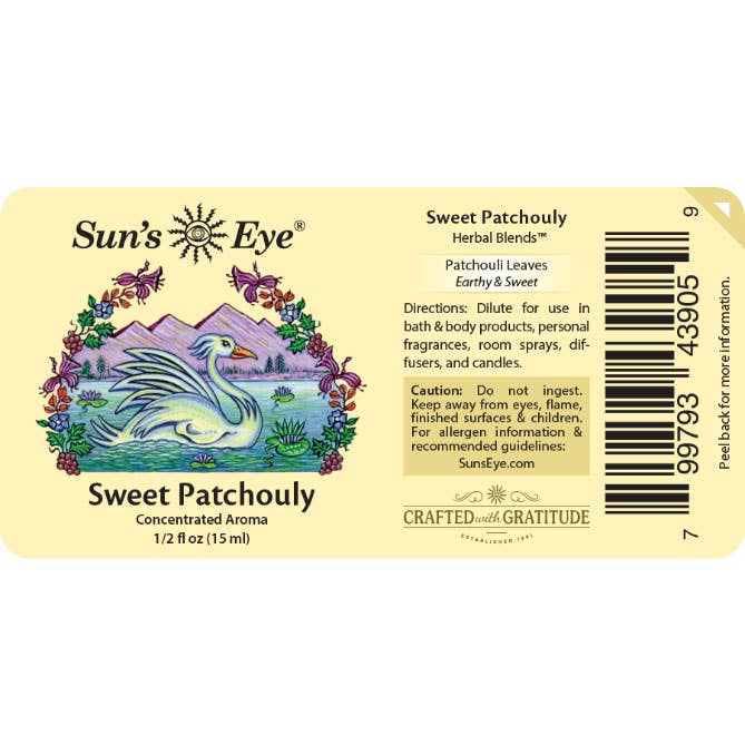 Sun's Eye - Wholesale Fragrance Oil - Sweet Patchouly Oil