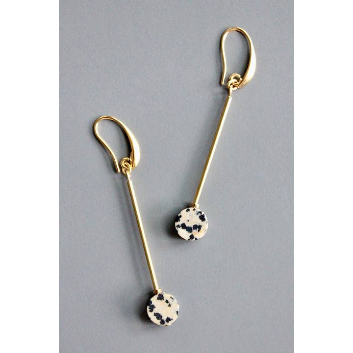 David Aubrey Jewelry - Wholesale Dangle Earrings - HYLE53 Dalmatian earrings