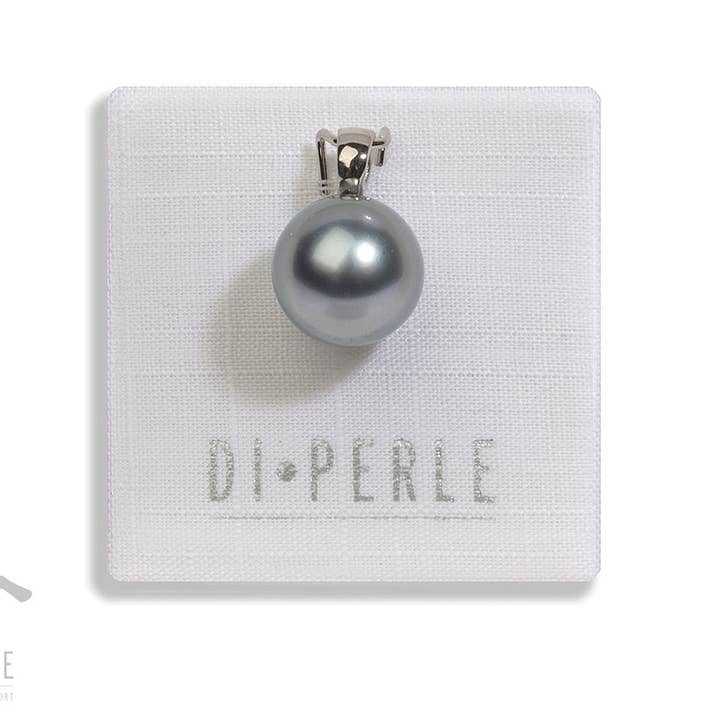 Pearl pendant (tahiti) | 10.0 - 11.0 mm | 585 white gold for wholesale by Di Perle GmbH