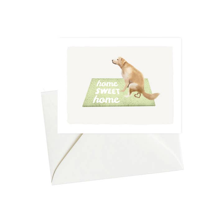 Home Sweet Home | Funny Housewarming Card for wholesale by Pawssionate Art