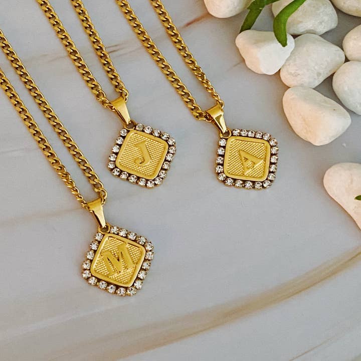 Ellison+Young - Wholesale Pendant/Charm Necklace - Aztec Delight Initial Necklace19