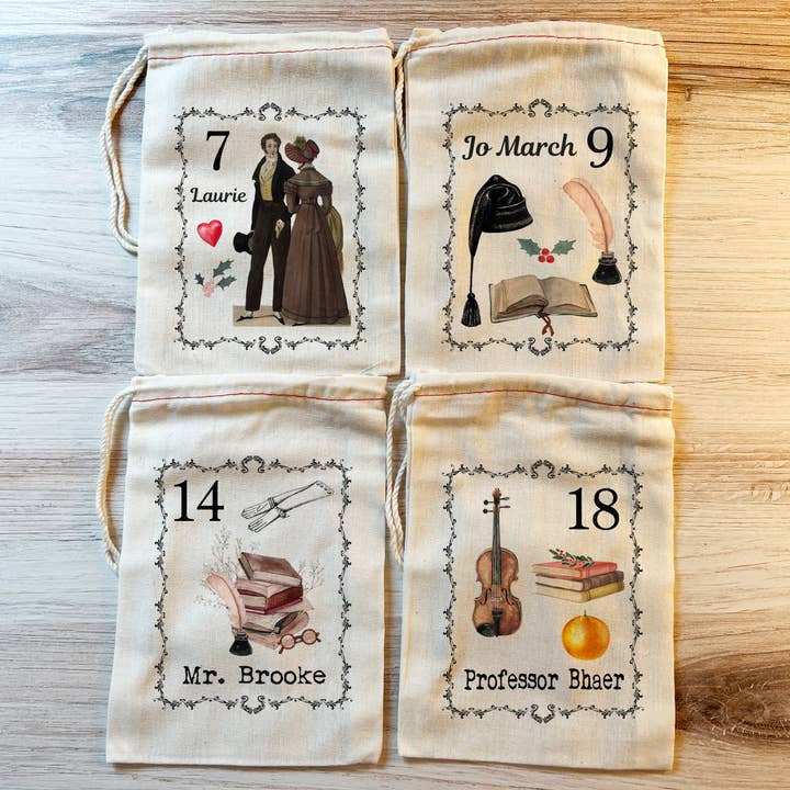 Kport Gift Company - Wholesale Advent Calendar - Little Women Advent Calendar Christmas Bags