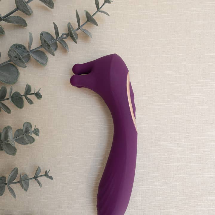The Natural Love Company - Wholesale Sex Toy - Laurel | Dual Ended Clitoris Massager & Vibrator
