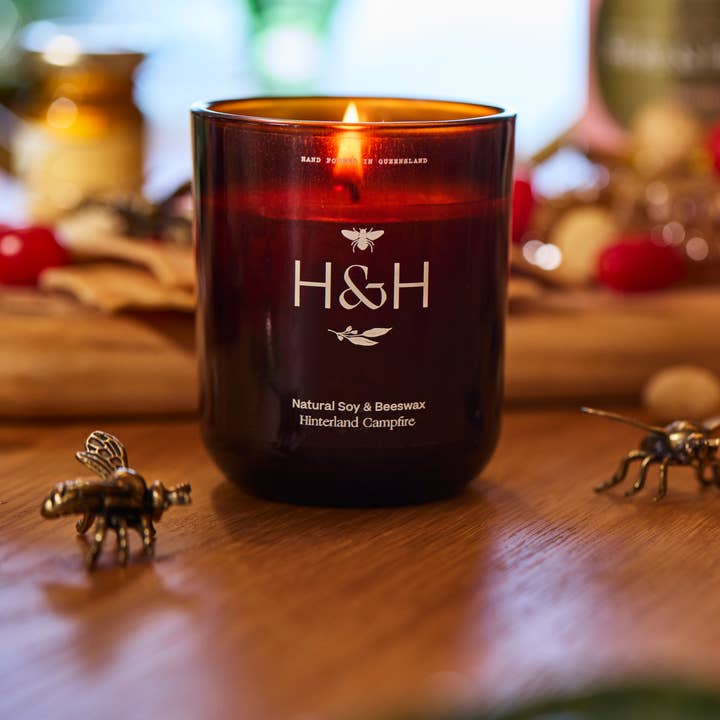 Hive & Harvest - Wholesale Jar/filled candle - Beeswax & Soy Hinterland Campfire Candle 3