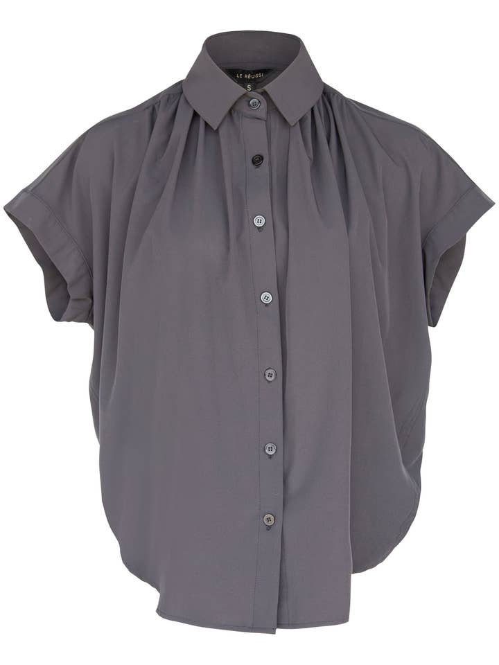 Blouse classique à col noir pour la vente par Le Réussi®