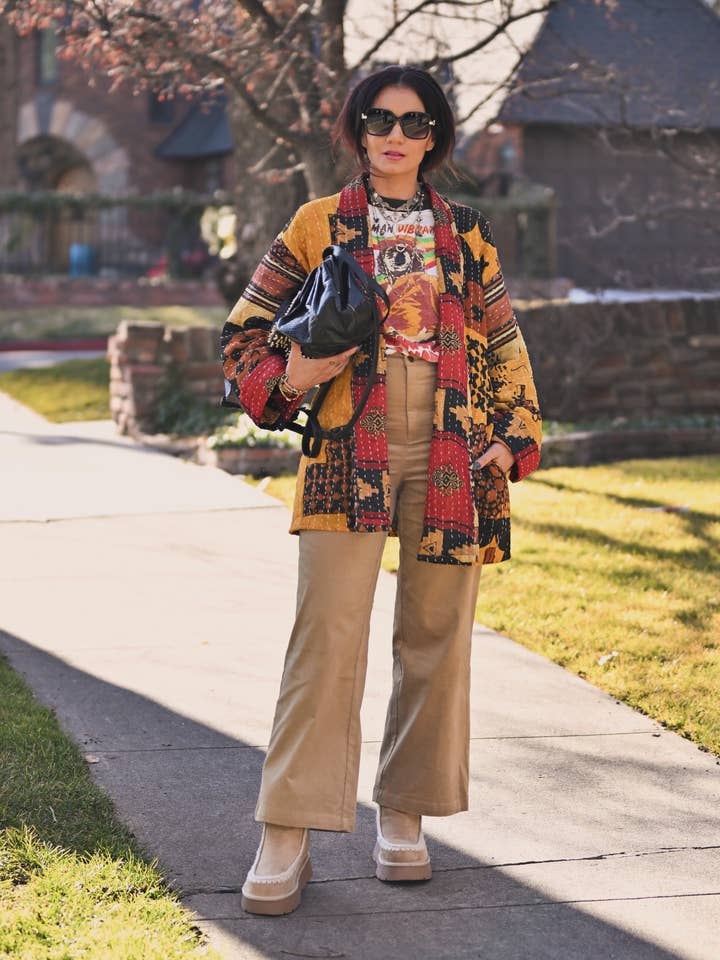 Kantha Coat for wholesale by Cinthy Q