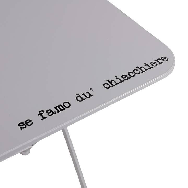 VdE Tivoli 1996 - Wholesale Folding Chair - SPQERE SET TABLE WITH WHITE METAL CHAIRS6