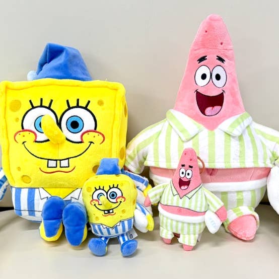 K-Wonderland – Porta-chaves - Unissexo por atacado – Coleção de Porta-Chaves de Peluche SpongeBob & Patrick6
