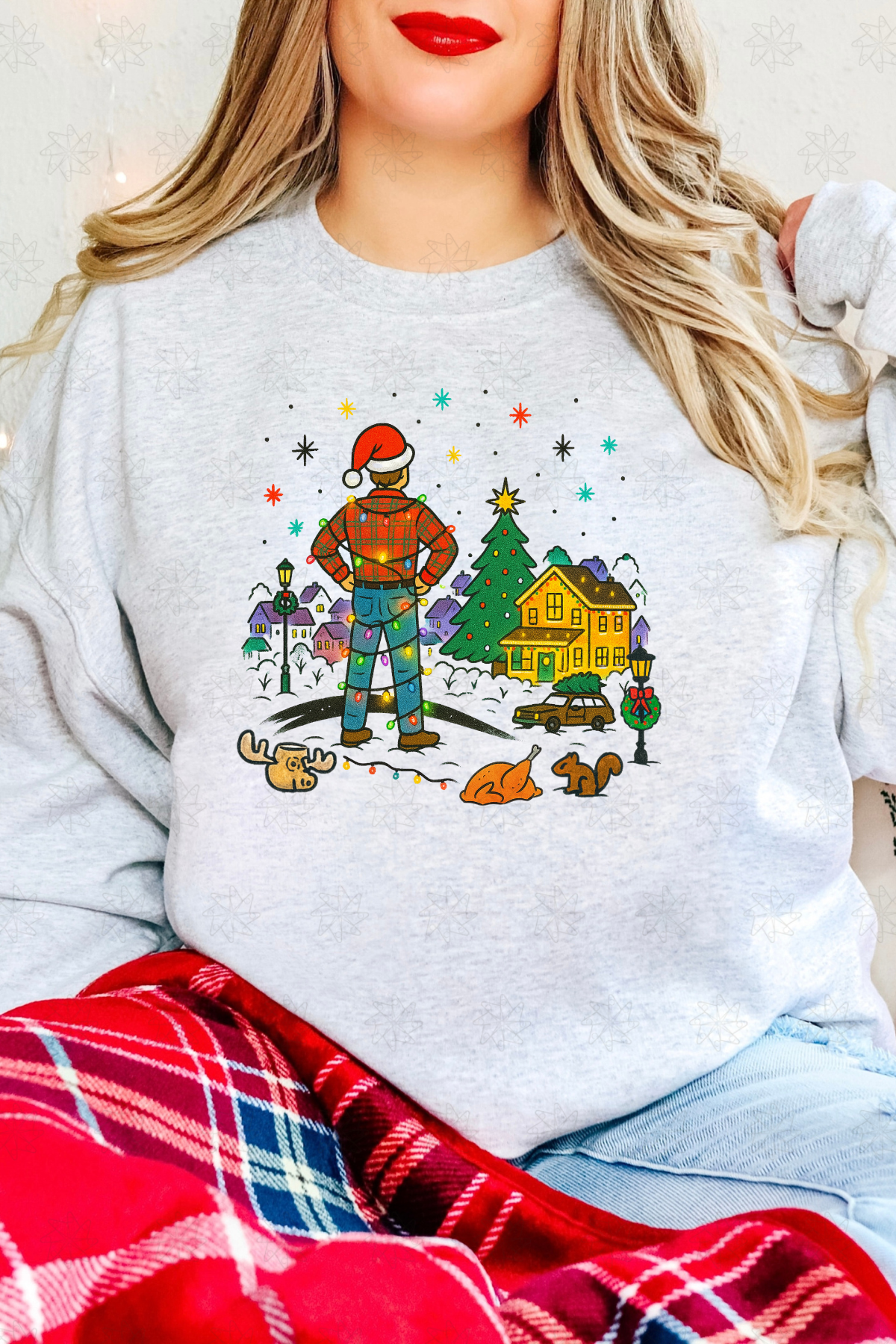 Gambi's Tees - Wholesale Graphic Sweatshirt - Women's - Griswold Christmas Sweatshirt0
