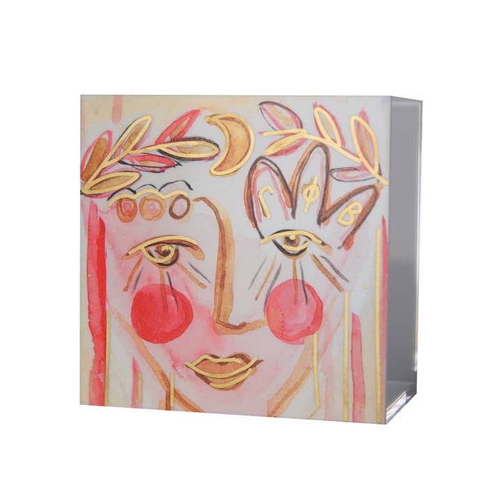 Over The Moon Greek - Wholesale Decorative Box - Sorority & Greek FANCY SISTER Acrylic Box