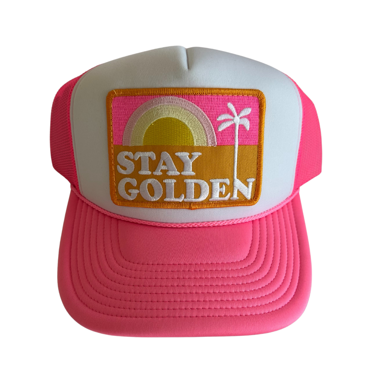 Local Beach – boné - Unissexo por atacado – Boné trucker Stay Golden3