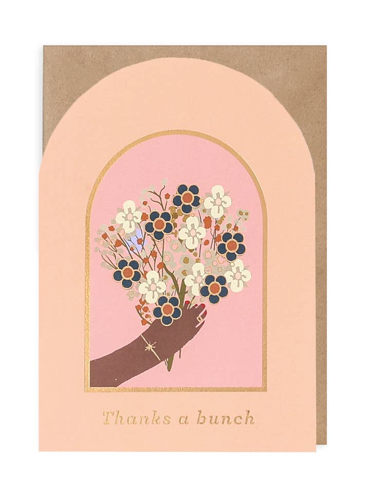 THANKS A BUNCH FLORALS for wholesale by Cath Tate Cards