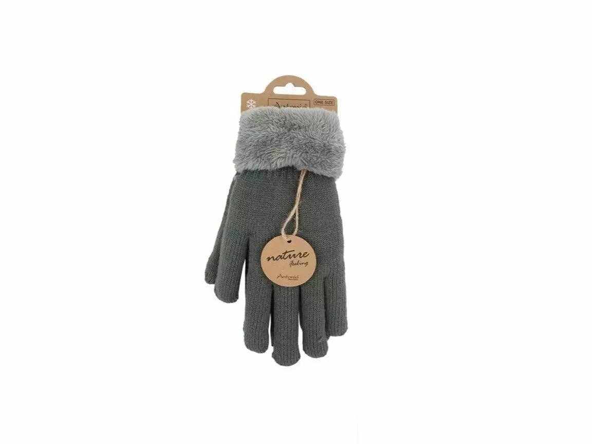 VewoTex - Wholesale Gloves - Women's - Lined Women's Knit Gloves » Teddy Winter Gloves » Super Soft Finger Gloves1