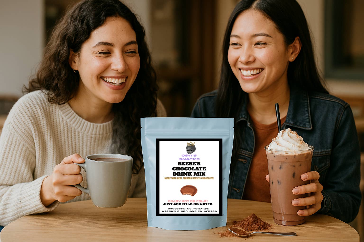 Maqoba - Wholesale Hot cocoa mix/kit - Reese's Flavoured Chocolate Drink Mix (Hot or Cold)