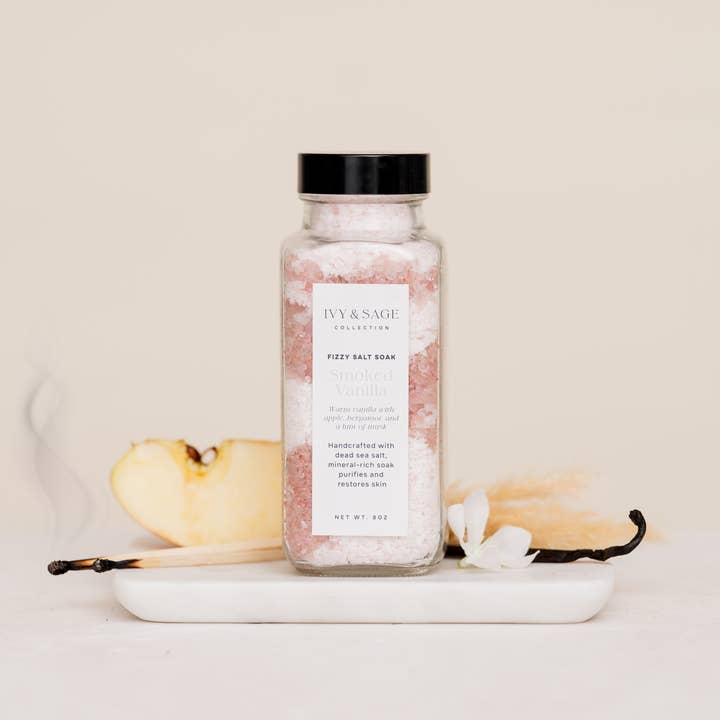 Saltbad – Rökt Vanilj, Avslappnande & Bekväm för wholesale av Ivy & Sage Collection