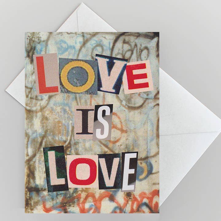 Love is Love Greeting Card - Valentines Note Card for wholesale by Social Living