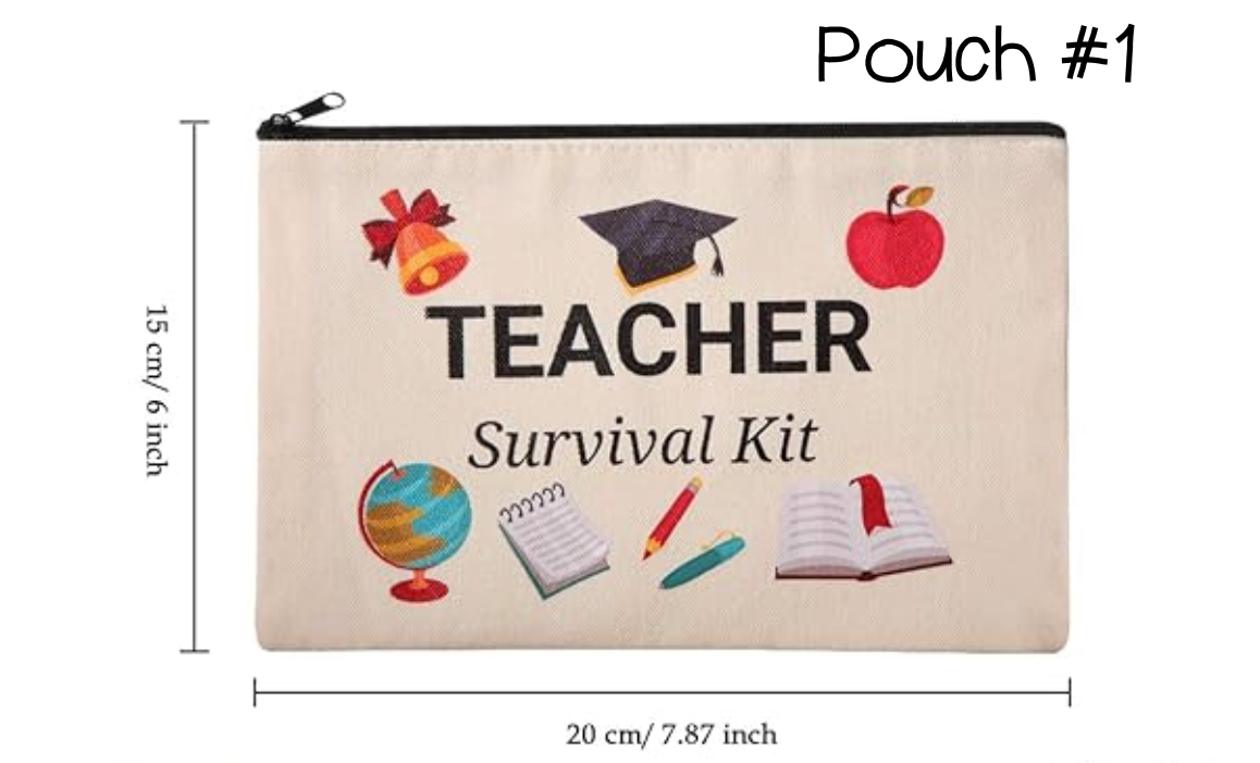 Peddle Your Paper – wholesale Pencil case/pouch – Teacher Back to School Gift- Teacher Survival Kit Pouch2