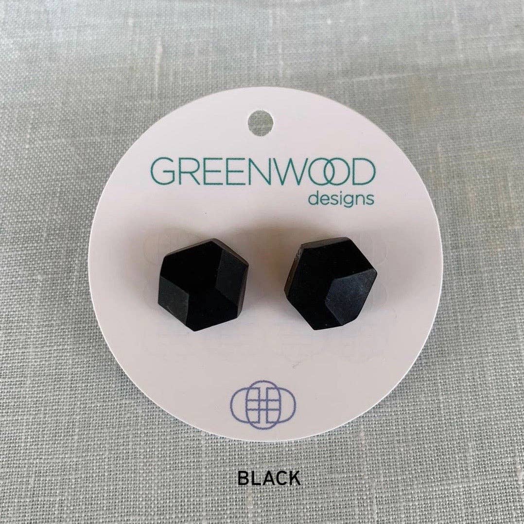 Greenwood Designs - Wholesale Stud/post earrings - Plain Rock Earrings14