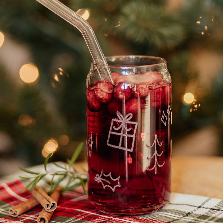Holiday Drinking Glass | 16 oz. for wholesale by Rudie Jo