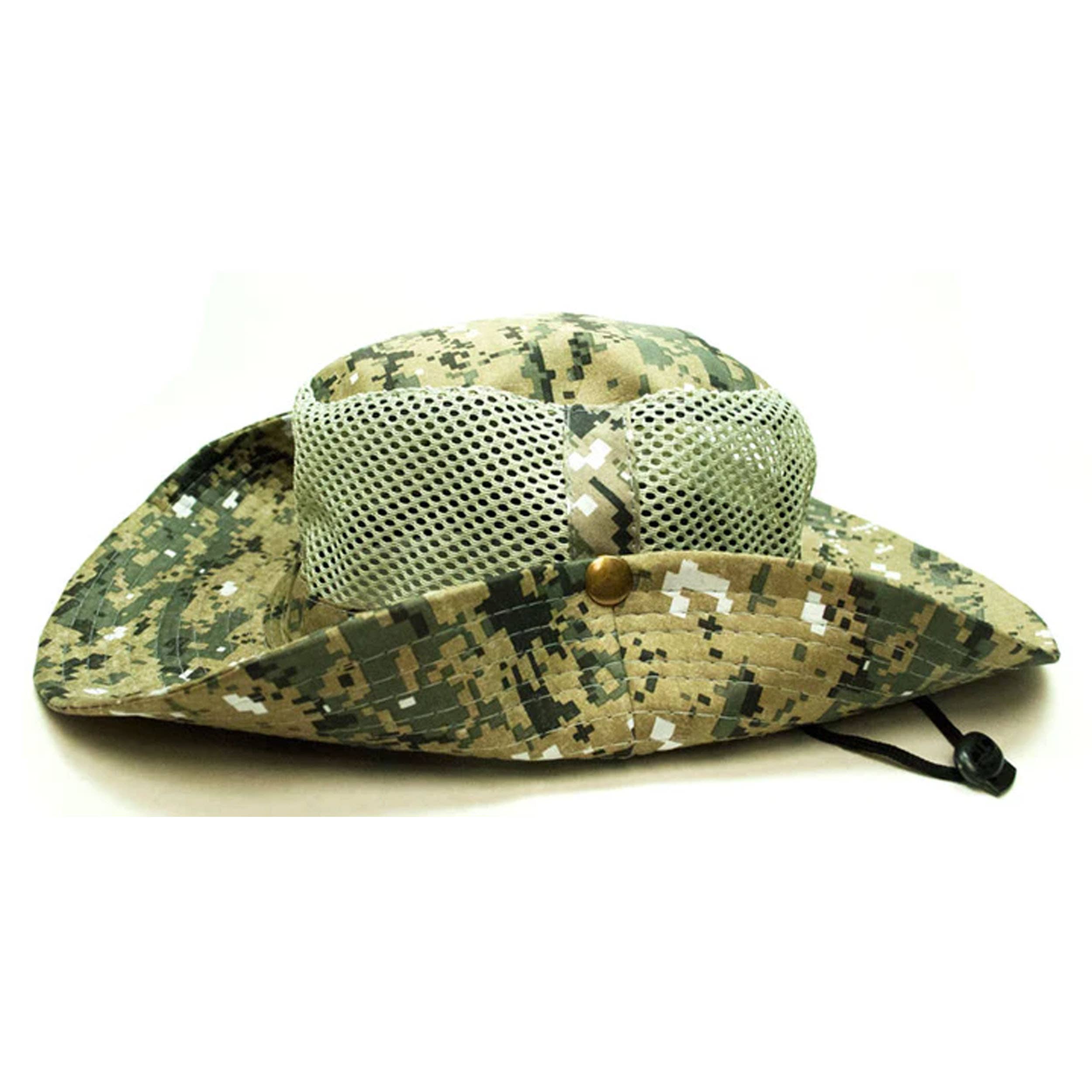 HALLEE - Wholesale Bucket Hat - Unisex - Desert Digital Camouflage Mesh Bucket Hat - Assorted3