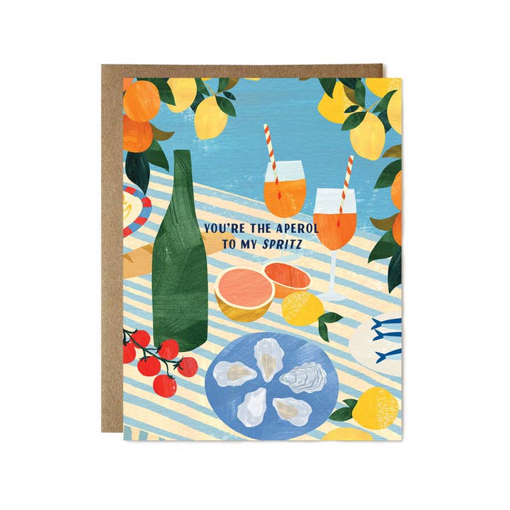 Ula Bloom - Wholesale Love Card - You're the Aperol to my Spritz Card