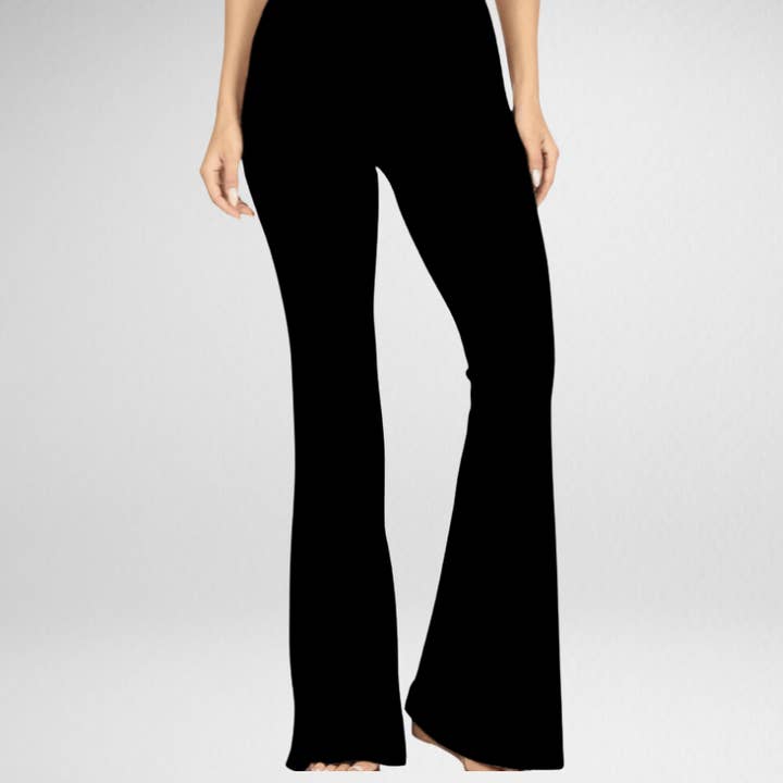 Black Deluxe Bell Bottoms for wholesale by Natopia
