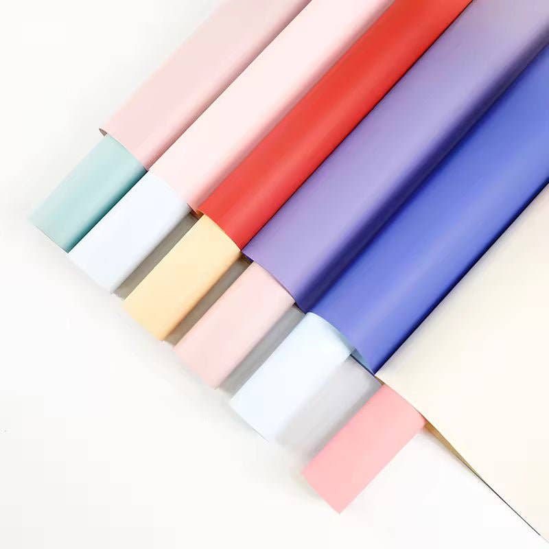Elegant Design Supply - Wholesale Wrapping Paper Roll - Two Sides Gradient Flower Wrapping Paper (20pcs/bag)11