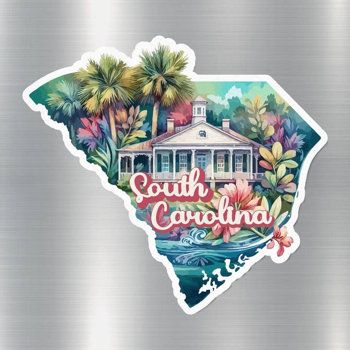 Adesivo estadual da Carolina do Sul por atacado de GraffMerch.com